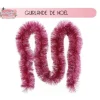 Guirlande De Noel Boa Geante Rose