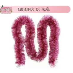 Guirlande De Noel Boa Geante Rose