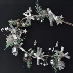 Guirlande De Noel En Bois Et Sapin