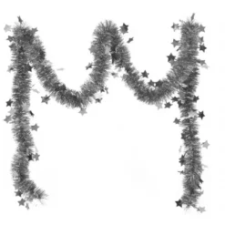 Guirlande De Noel Flocon De Neige Etoile Argent