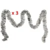Guirlande De Noel Pas Cher Argent X 3 Pi Ces