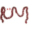 Guirlande De Noel Pas Cher Rouge X 3 Pi Ces