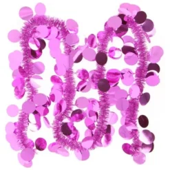 Guirlande De Noel Pastille Ronde Rose