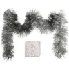 Guirlande De Noel Pour Sapin Blanc Argent