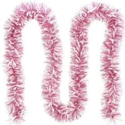 Guirlande De Noel Scintillante Rose