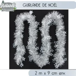 Guirlande De Noel Toile Argent