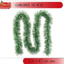 Guirlande De Noel Vert Nature Neige