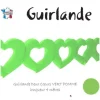 Guirlande En Papier Avec Coeur Vert Anis