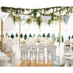 Guirlande Just Married Blanc