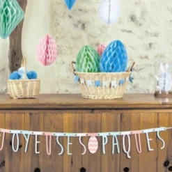 Guirlande Lettres Pastel Joyeuses P Ques 1.60M