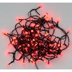 Guirlande Lumineuse 100 Boules Rouge Led