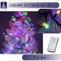 Guirlande Lumineuse 180 Led Multicolore Avec Telecommande