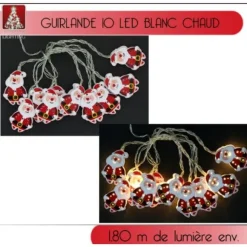 Guirlande Lumineuse A Pile 10 Led P Re Noel