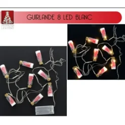 Guirlande Lumineuse A Pile 8 Fioles