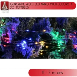 Guirlande Lumineuse De Noel Nano 400 Led Multicolore