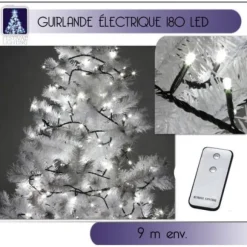 Guirlande Lumineuse Lectrique 180 Led Blanc