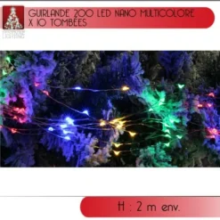 Guirlande Lumineuse Pas Cher 200 Led Nano Multicolore