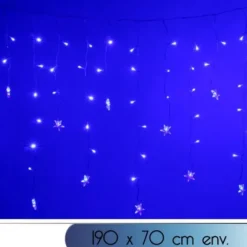 Guirlande Lumineuse Stalactite Led Etoile Bleu