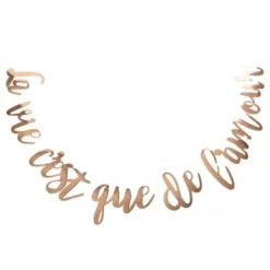 Guirlande Mariage C'Est Que De L'Amour Rose Gold