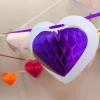 Guirlande Mariage G Ante 10 Coeurs Violet
