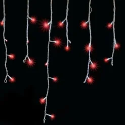 Guirlande Stalactite De Noel Ext Rieur 20M 480 Led Rouge