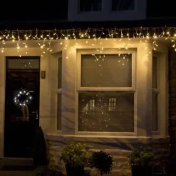 Guirlande Stalactite Lumineuse 20 M Tres 480 Led Blanc Chaud