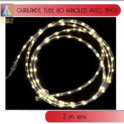 Guirlande Tube Lumineux 80 Nanoled Blanc Chaud