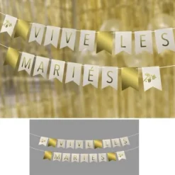 Guirlande Vive Les Mari S Ginkgo Or