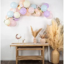 Kit Arche De 45 Ballons Pastel Et Or Berlingot