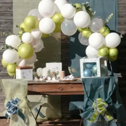 Kit Arche De 50 Ballons Vive Les Mari S & Rubans