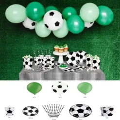 Kit D Coration Anniversaire Enfant Football 60 Pi Ces