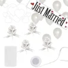 Kit Decoration Mariage G Ant Just Married Blanc