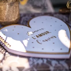 Livre D'Or Amour Avec Petits Coeurs Or