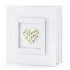 Livre D'Or Blanc Nacr Avec Coeur De Rose