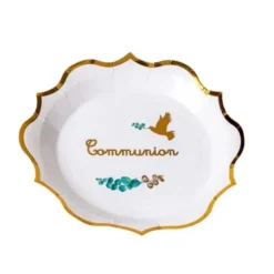 Lot De 8 Assiettes Carton Communion