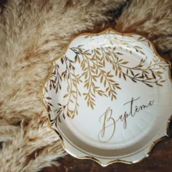 Lot De 8 Assiettes Carton Bapt Me