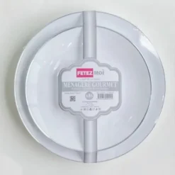 Lot De 16 Assiettes Plastique R Utilisables Gourmet Argent