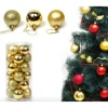 Lot De 20 Boules De Noel Or 3Cm
