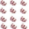 Lot De 12 Fleurs D Co Paillett Es Rose Gold