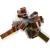 Lot De 5 Grands Noeuds En Tulle Chocolat 50Mm