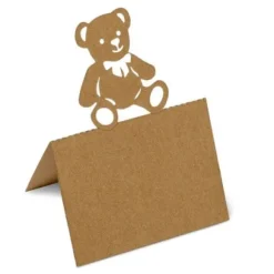 Marque Place Bapt Me Kraft Ourson X 20 Pi Ces