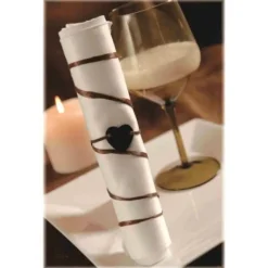 Marque Place Bracelet Coeur En Ardoise X 6 Pi Ces