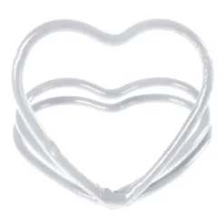 Marque Place Clipse Coeur Blanc X 2 Pi Ces