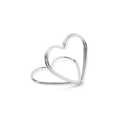 Marque Place Clipse Coeur Argent Chrome X 10 Pi Ces