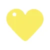 Marque Place Coeur Jaune X10