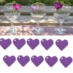 Marque Place Coeur X 10 Pi Ces