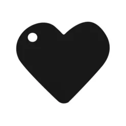 Marque Place Mariage Coeur Noir X10
