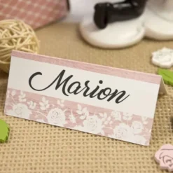 Marque Place Theme Bois De Rose X 6 Pi Ces