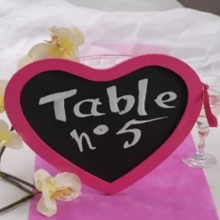 Marque Table Coeur En Ardoise