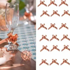 Mini Noeud A Tirer Pas Cher Rose Gold X 20 Pi Ces